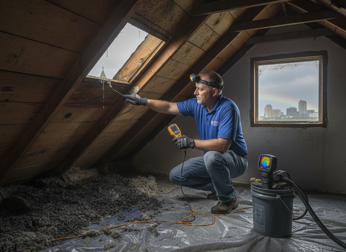 How to Inspect for Hidden Moisture in Wilmington Attics Post-Storm