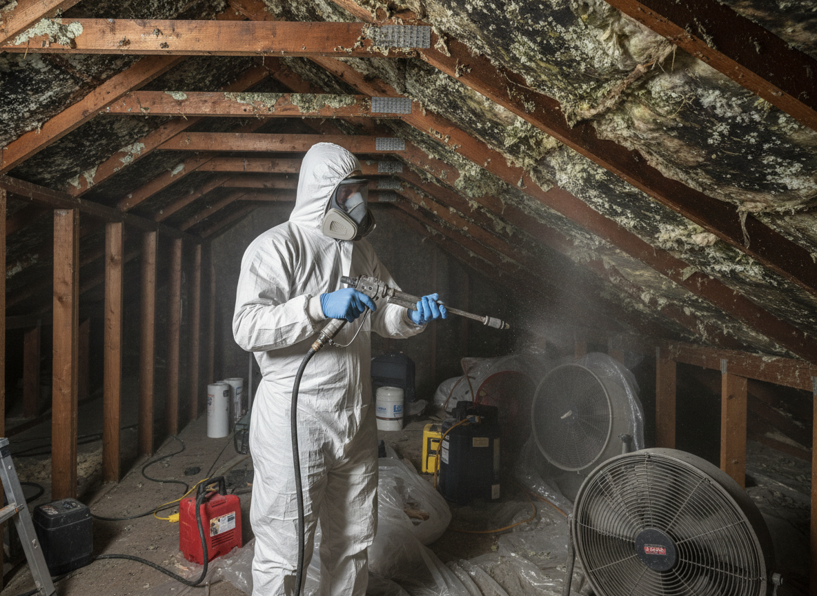Attic Mold Remediation in Wilmington, CA