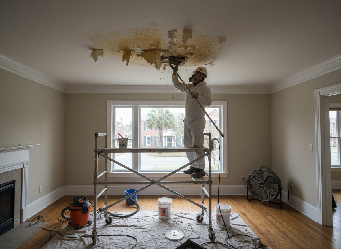 Ceiling Water Damage Repair in Wilmington, CA