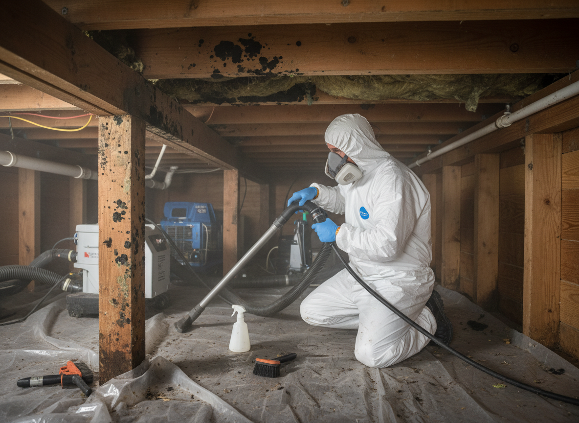Crawl Space Mold Removal in Wilmington, CA